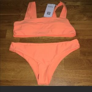 Zaful orange Bandage Bikini